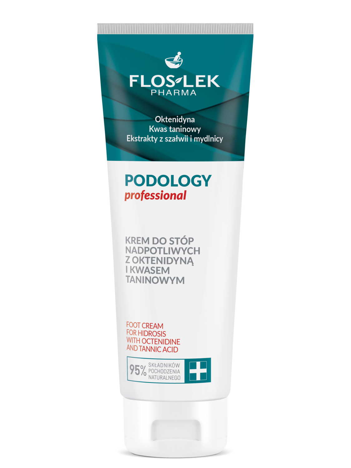 FLOSLEK PODOLOGY Professional jalakreem liigse higistamise vastu oktenidiini ja tanniiniga