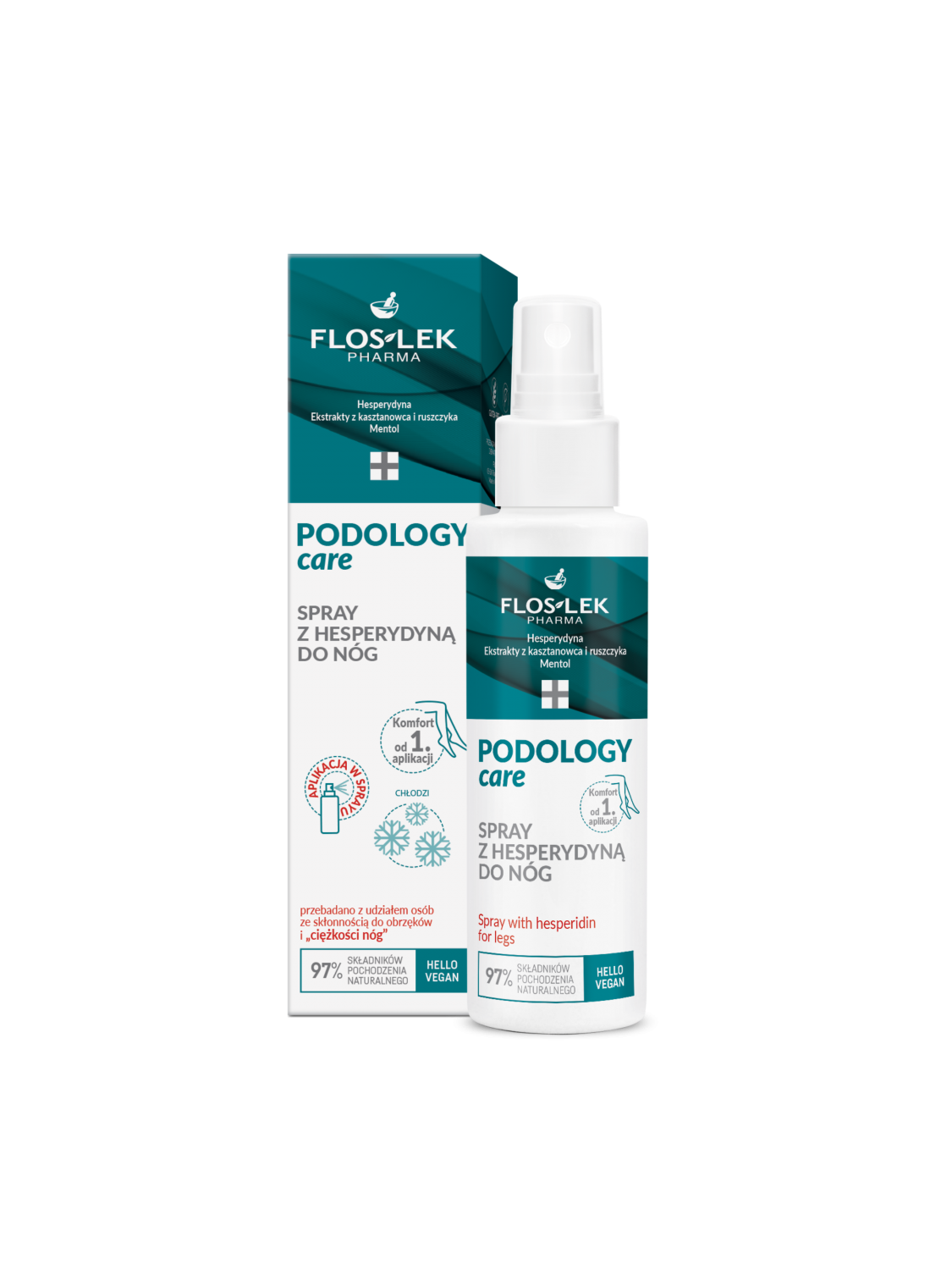 FLOSLEK PODOLOGY Professional hesperidiiniga sprei jalgadele, 100ml