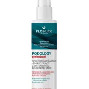 FLOSLEK PODOLOGY Professional värskendav ja pehmendav oktenidiiniga sprei jalgade hügieeniks, 225ml